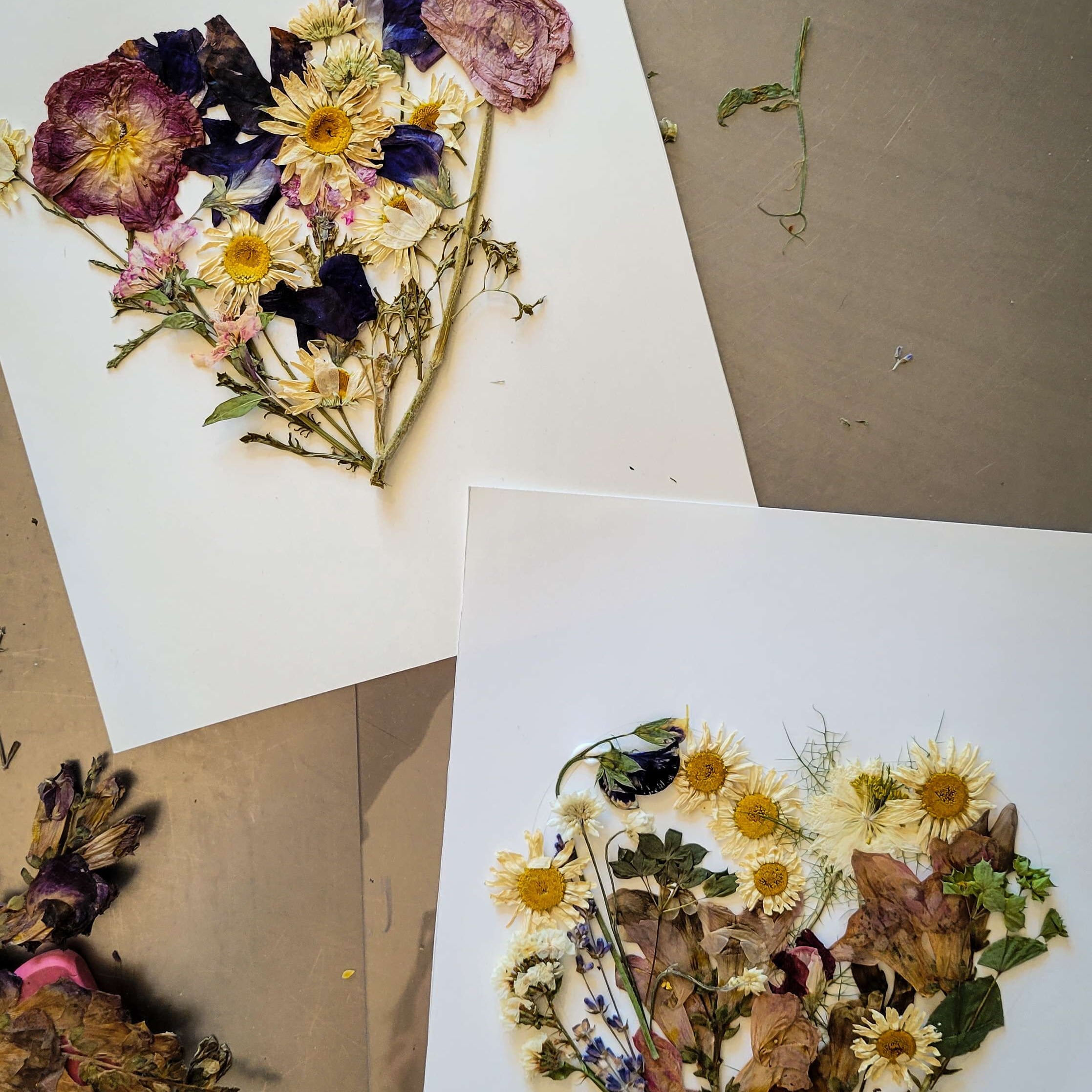 how to use pressed flowers