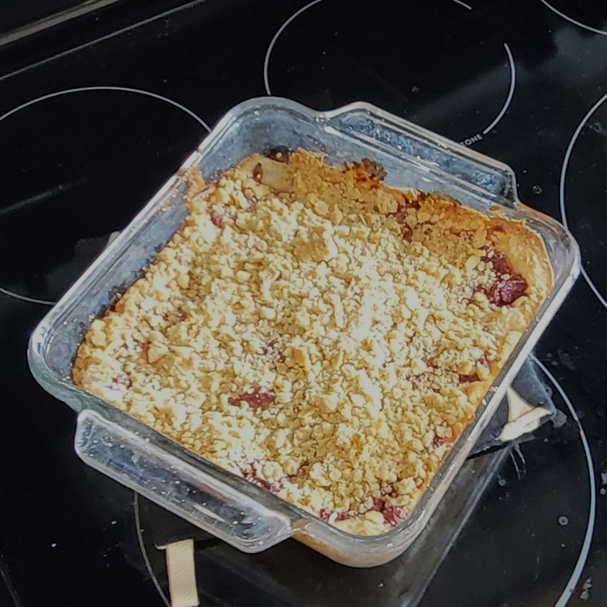 rhubarb crumble cheesecake / amazing rhubarb recipe